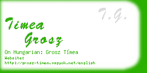timea grosz business card